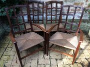 Arts And Crafts Cotswolds School Oak Chairs