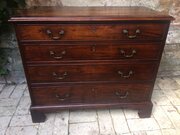 Georgian Mahogany Small Chest Of Drawers