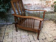 Wylie And Lochhead Oak Reclining Armchair