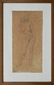 Female Nude Drawing Circa 1920 By Randolph Schwabe