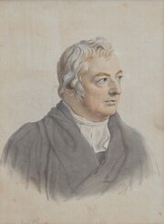 Regency Portrait Of Charles Burney. Watercolour 2