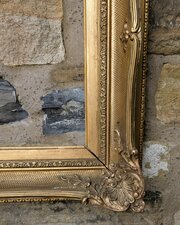 19th Century Deep Gilt Swept Frame    (R)