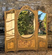 19th Century French Giltwood Mirror Screen