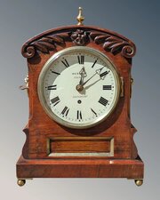 19th Century Mahogany Fusee Bracket Clock. Webster