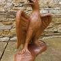 19th C Saltglaze Stoneware Eagle Garden Sculpture
