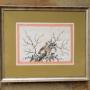 Antique Chinese Watercolour Painting Birds