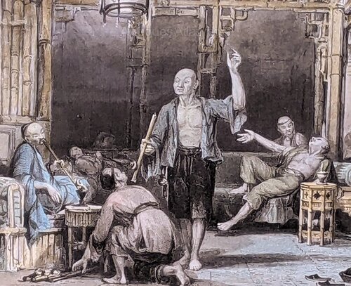 Antiques Atlas - Antique Engraving Chinese Opium Den as623a3936