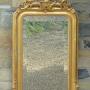 Antique French Gilt and Gesso Mirror with Putti