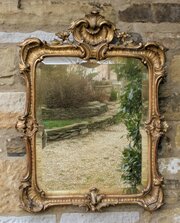 Antique French Rococo Gilt Mirror