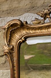 Antique French Rococo Gilt Mirror