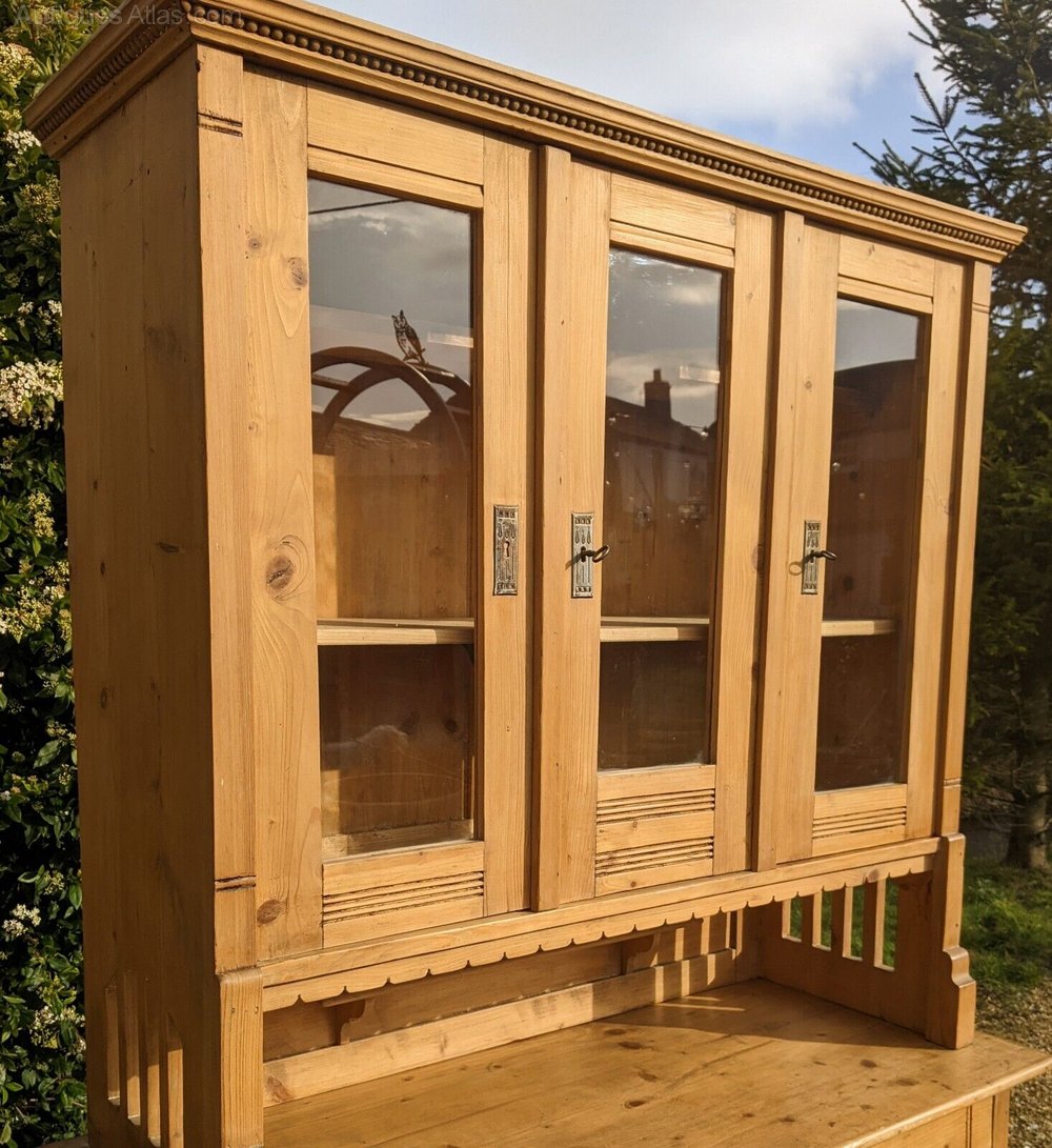 Antique Glazed Pine Dresser Antiques Atlas