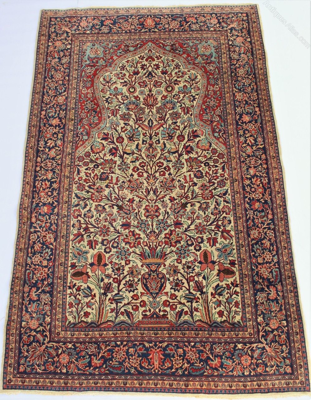 Antiques Atlas Antique Kashan Prayer Rug Tree Of Life Antique Kashan Prayer Rug Tree Of Life