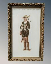 Antique Painting On Porcelain Plaque