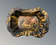 Antique Papier Mache Tray Hand Painted