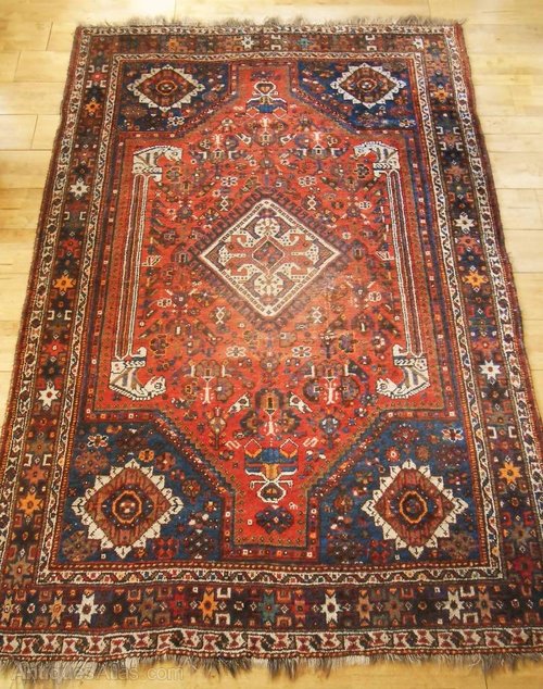 Antiques Atlas Antique Persian Qashqai Rug Carpet C.1900