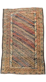 Antique Tribal Kurdish Caucasian Carpet
