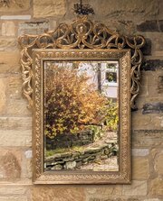 Attractive 19th Century Brass Wall Mirror