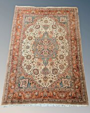 Beautiful Signed Tabriz Carpet 302 x 211