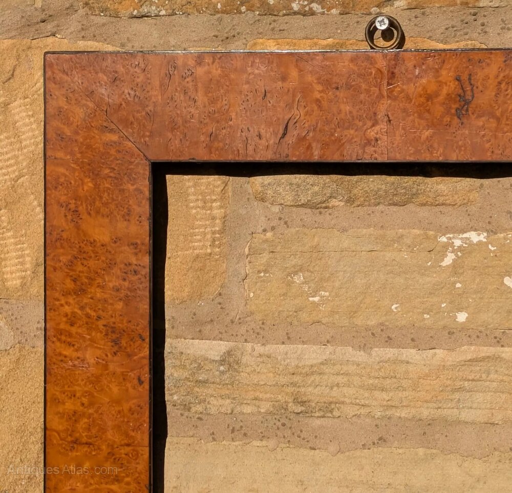 Antiques Atlas - Burr Walnut & Ebony Strung Picture Frame No 25 as623a4036