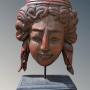 Carved Polychrome & Giltwood Mask South East Asian