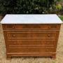 Elegant 19thc French Walnut Faux Bamboo Commode chest