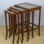 Elegant Inlaid Mahogany Quartetto Nest of Tables