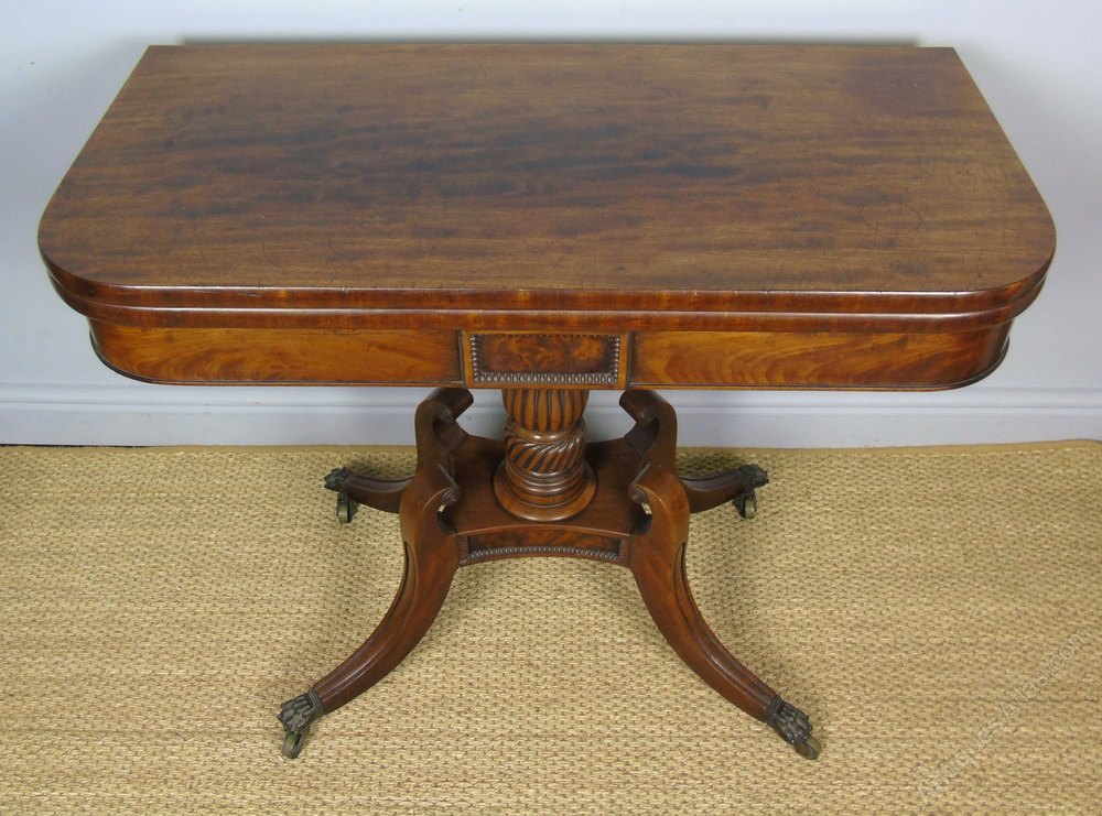Elegant Regency Mahogany Side / Tea Table Antiques Atlas