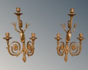 Fine Quality Louis XVI Gilt Bronze Wall Sconce