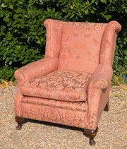 Good Antique Armchair Feather Filled