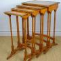 Good Edwardian Quartetto Nest of 4 Satinwood Table