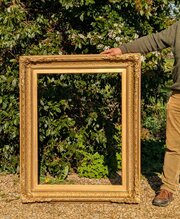 Good Large Victorian Gilt  Gesso Frame