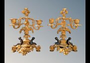 Good Pair Of 19th Century Gilt Bronze Candeabra