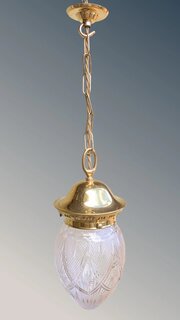 Good Quality Cut Glass Brass Light