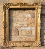 Good Swept Antique Gilt Wood Picture Frame No 4