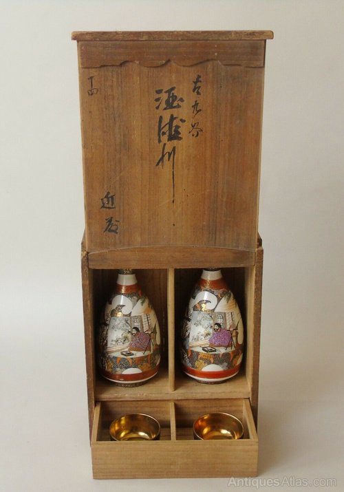 Antiques Atlas - Meiji Period Japanese Kutani Porcelain Saki