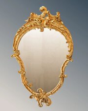 Outstanding French Rococo Giltwood Wall Mirror