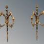 Outstanding Pair of French Gilt & Bronze Wall Sconces
