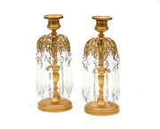 Pair Gilt Bronze Table Lustres