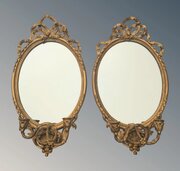 Pair Neat Regency Girandole Mirrors