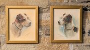 Pair Of Watercolours Terriers