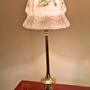 Pretty Antique Brass Table Lamp