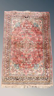 Pretty Karshan Silk Rug Carpet Hand Woven