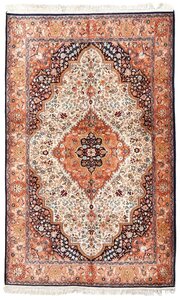 Pretty Kashmir Silk Carpet