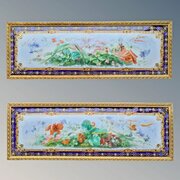  Pair Of 19th Century French Porcelain & Gilt Plaques