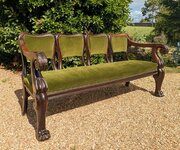 Quality Irish Mahogany Settle Sofa