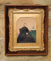 Rare Victorian Gilt Frame Deep Box Portrait 