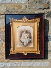 Rare Victorian Gilt Frame Deep Glazed Box (P