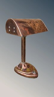 Stylish Art Deco Copper Desk Lamp Circa 1920