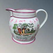 Sunderland Pink Lustre Jug