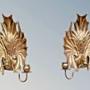 Superb Pair of Liberty Bronze Wall Sconce